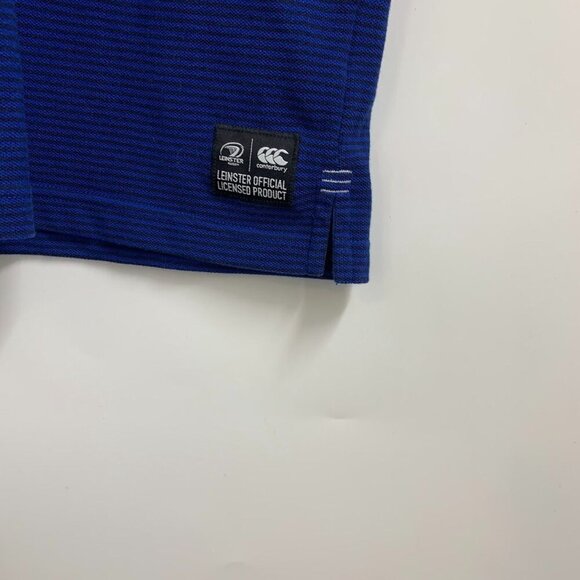 Canterbury Men's Leinster Rugby Union Striped Short Sleeve Polo Shirt‎ Size M - Picture 5 of 13